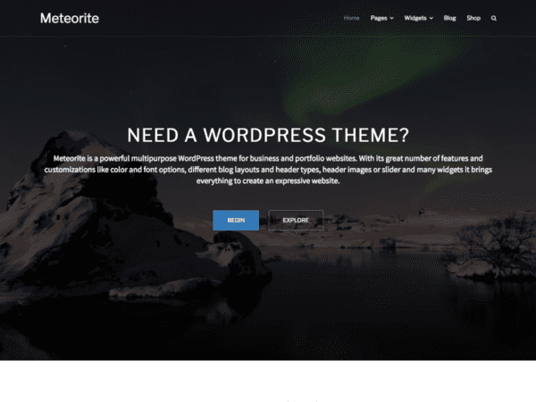 Free Meteorit Wordpress Theme
