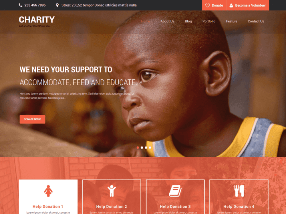 Free Skt Charity Wordpress Theme