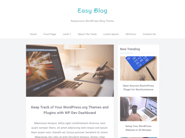 Free Easyblog Wordpress Theme