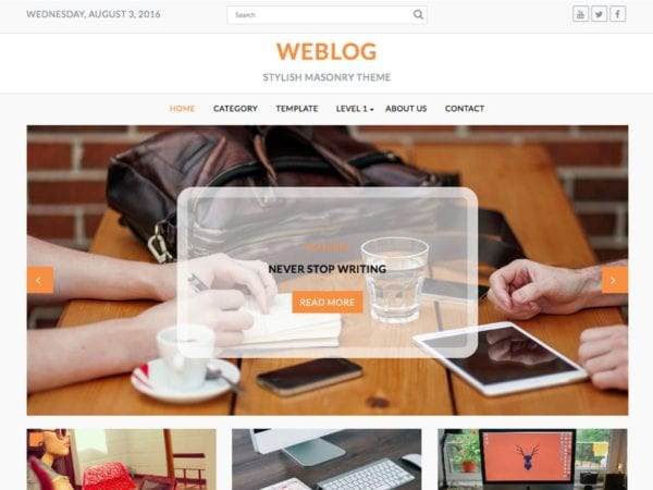 Free Weblog Wordpress Theme