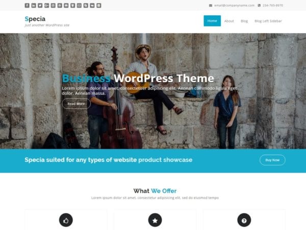 Free Specia Wordpress Theme