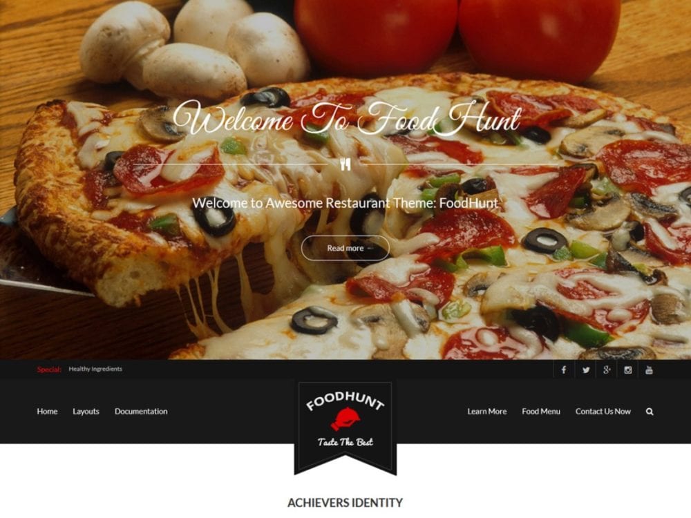 Free Foodhunt Wordpress Theme