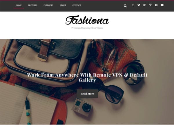 Free Fashiona Wordpress Theme