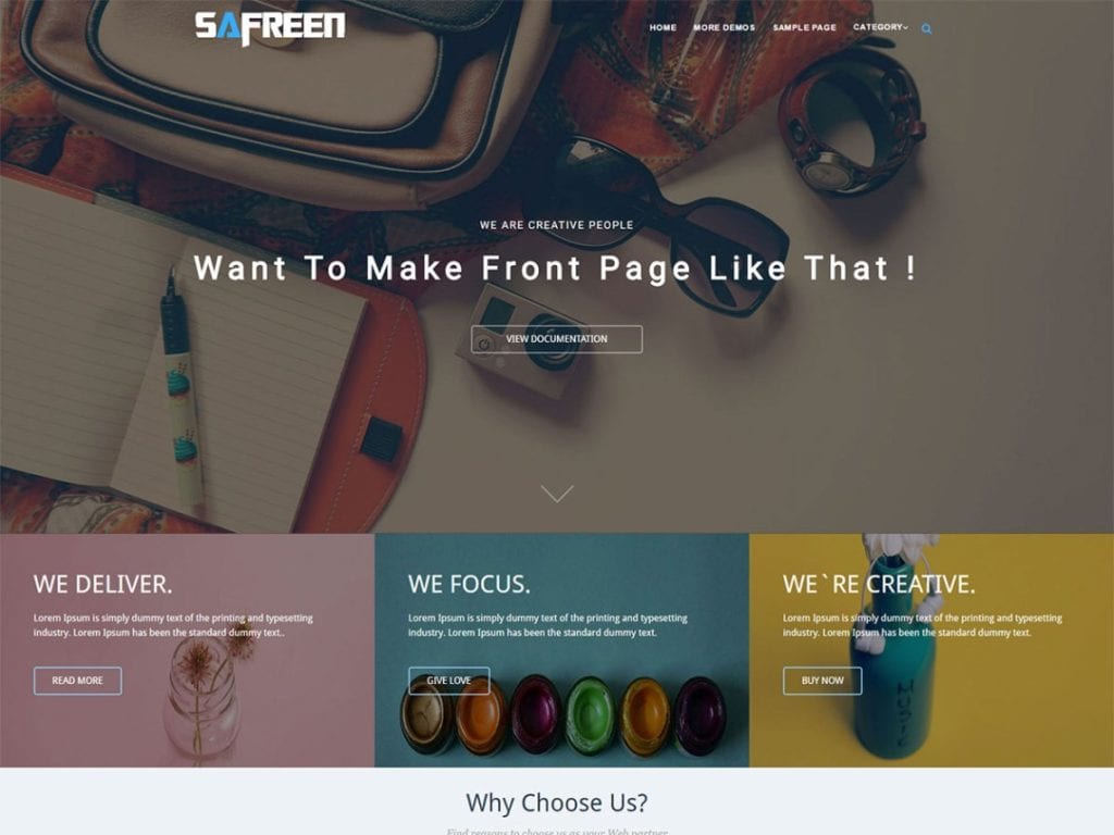 Free Safreen WordPress theme: Download & Review - JustFreeWPThemes