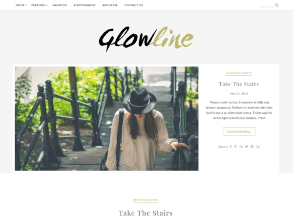 Free Glowline Wordpress Theme