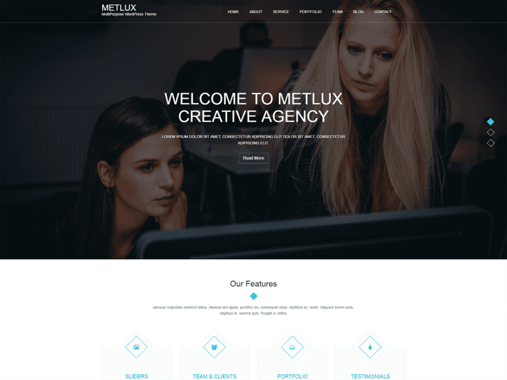 Free Metlux Wordpress theme: Download & Review - JustFreeWPThemes