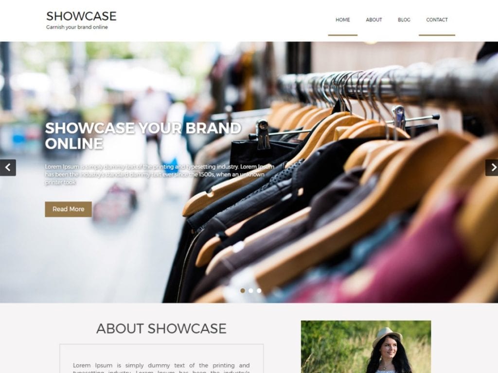 Download Free Showcase Lite Wordpress theme - JustFreeWPThemes