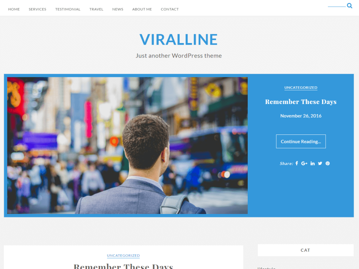 Free Viralline Wordpress theme
