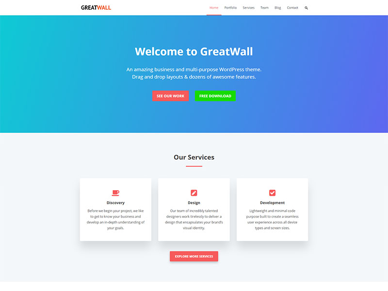 Free Greatwall Wordpress Theme