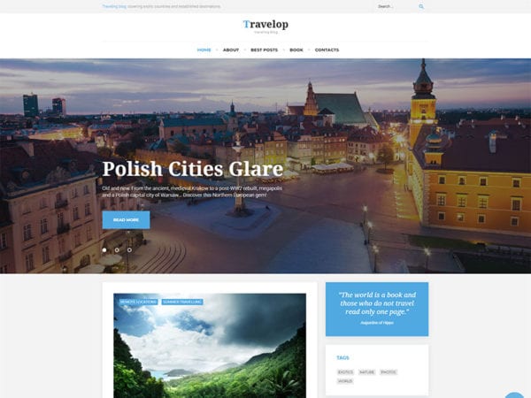 Free Travelop Lite Wordpress Theme