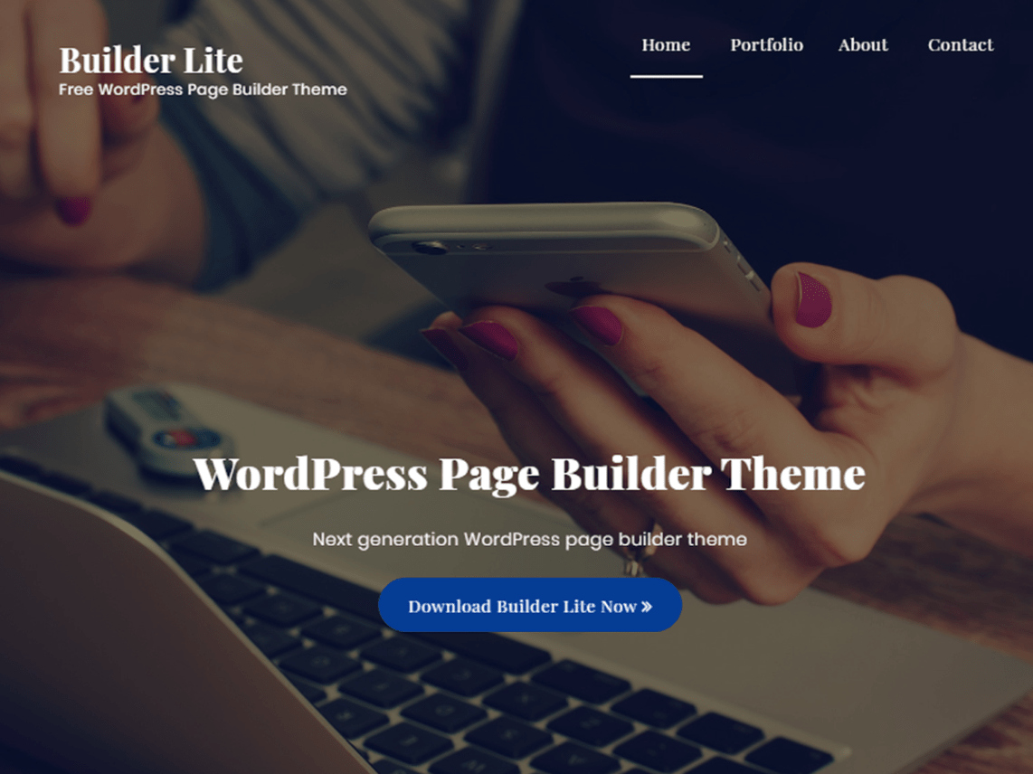 Free Builder Lite Wordpress theme