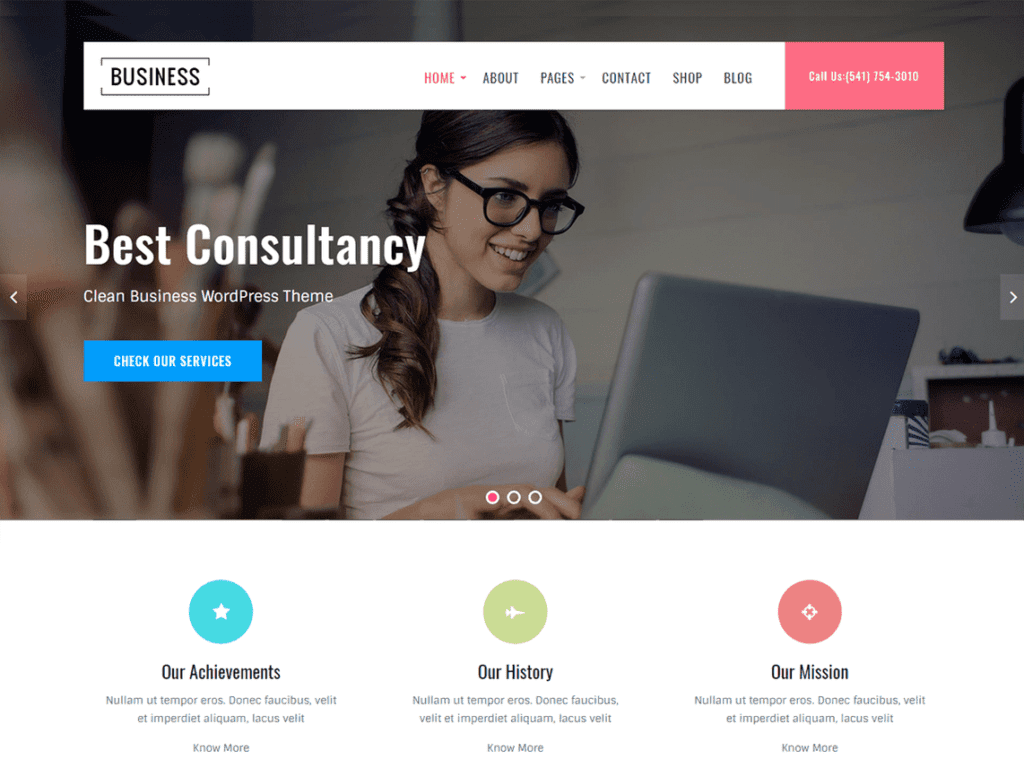 Download Free Business Key Wordpress theme - JustFreeWPThemes