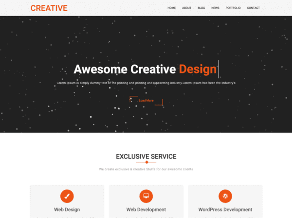 Free Creative Company Wordpress Theme