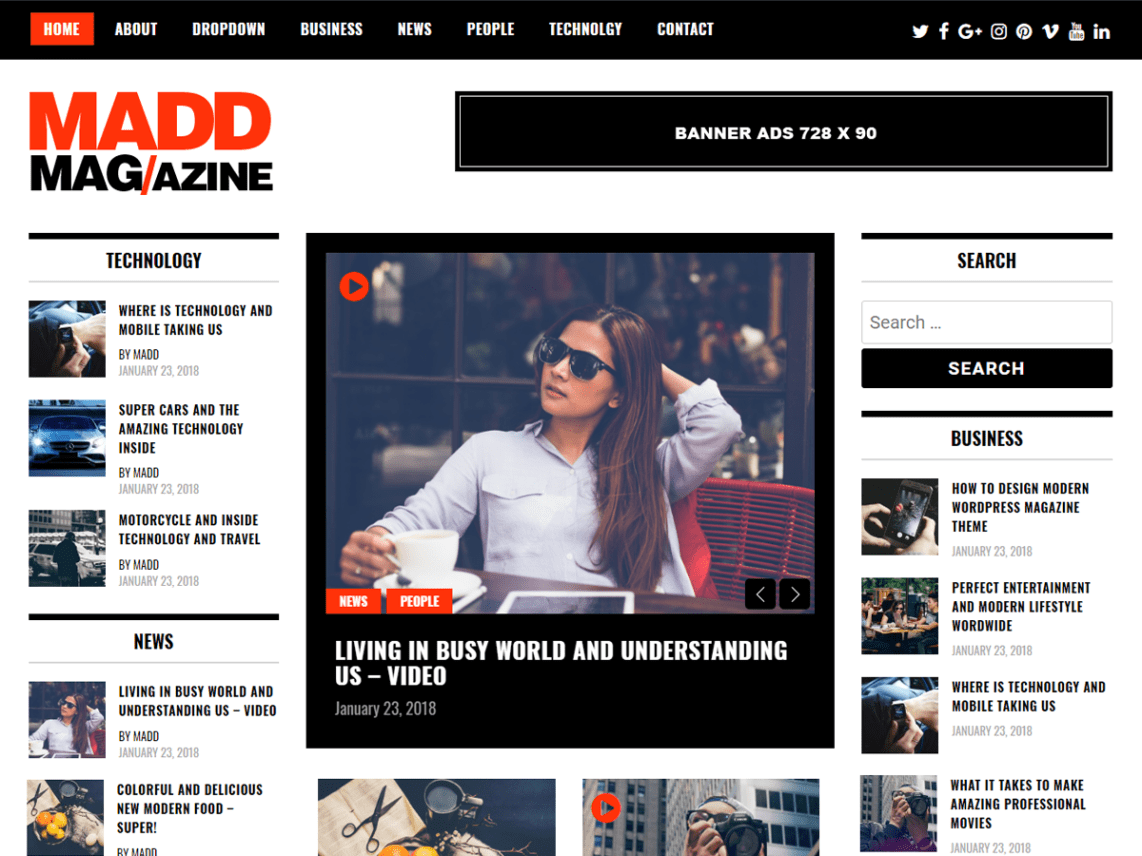 Free Madd Magazine Wordpress Theme
