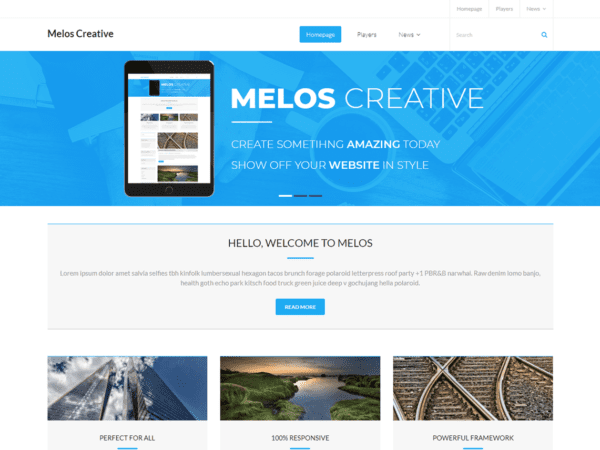 Free Melos Creative Wordpress Theme