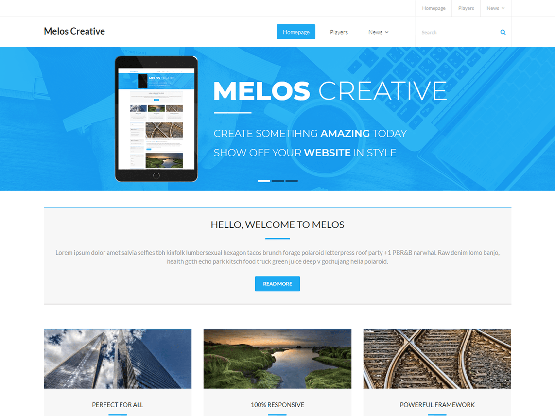 Free Melos Creative Wordpress theme