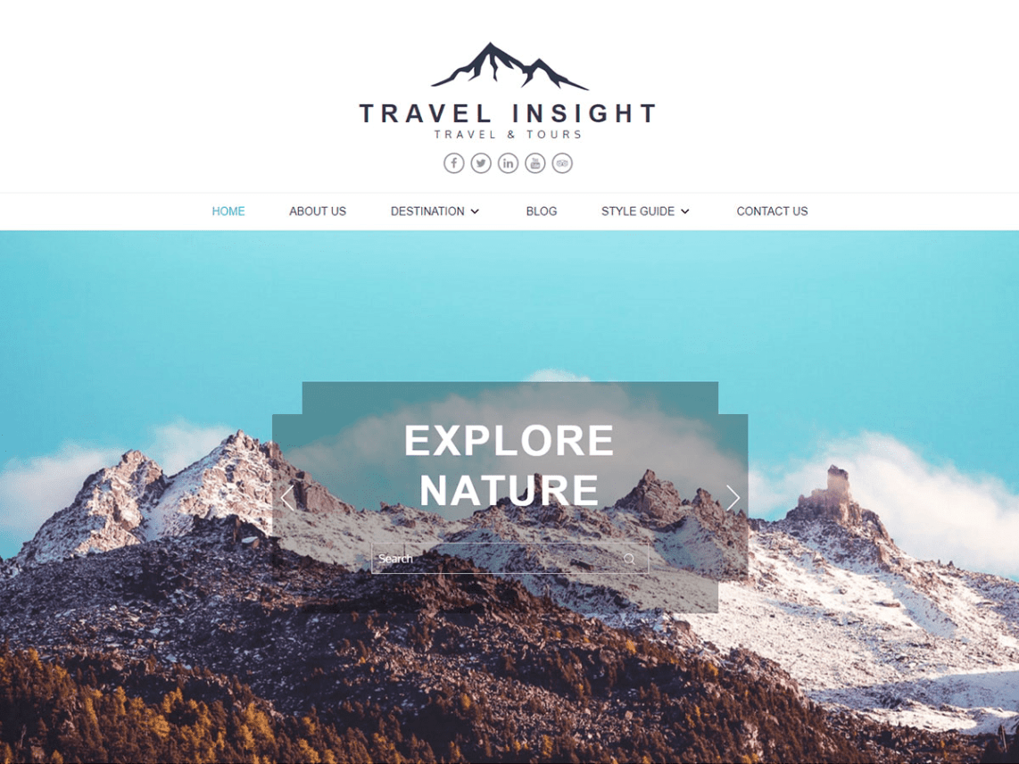 Free Travel Insight Wordpress theme