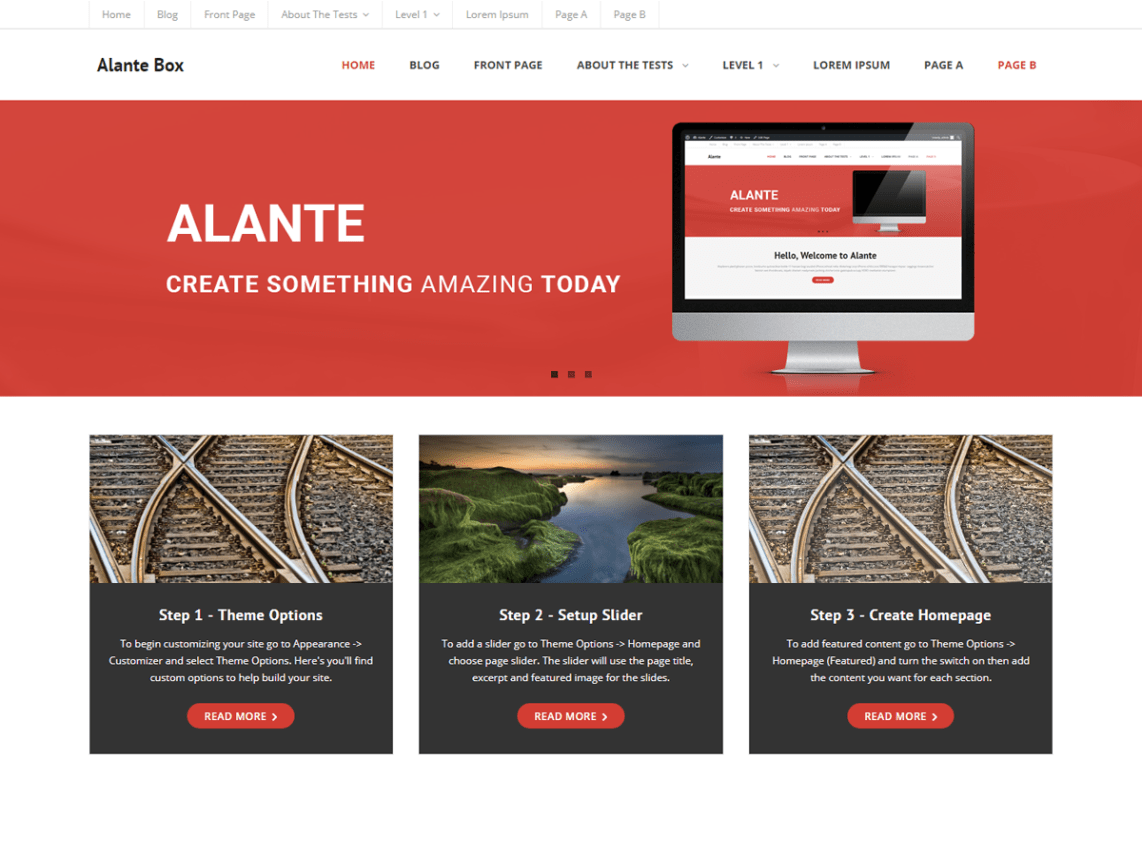 Free Alante Boxed Wordpress theme