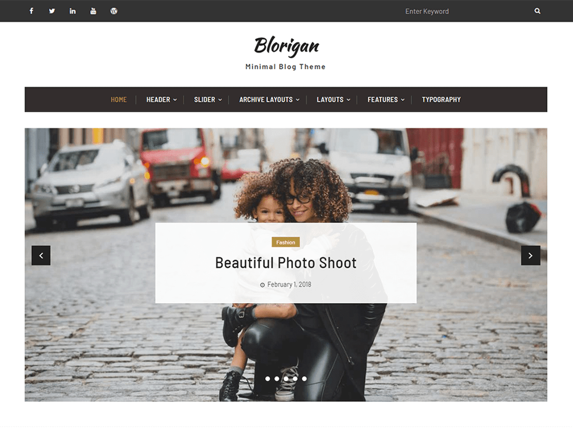 Free Blorigan Wordpress theme