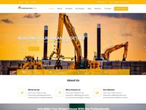 Free Construction Field WordPress theme