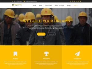 Free Construction Zone WordPress theme