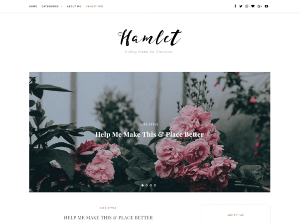 Free Hamlet Lite Wordpress Theme