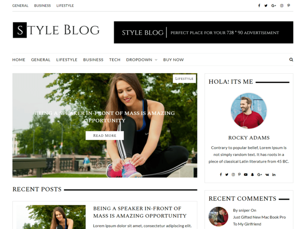 Free Styleblog Wordpress Theme