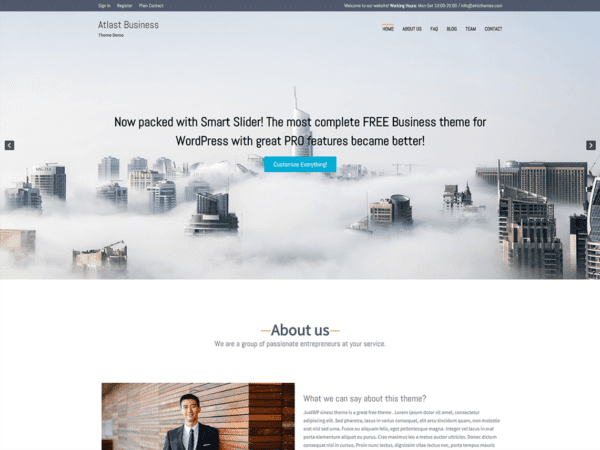 Free Atlast Agency Wordpress Theme