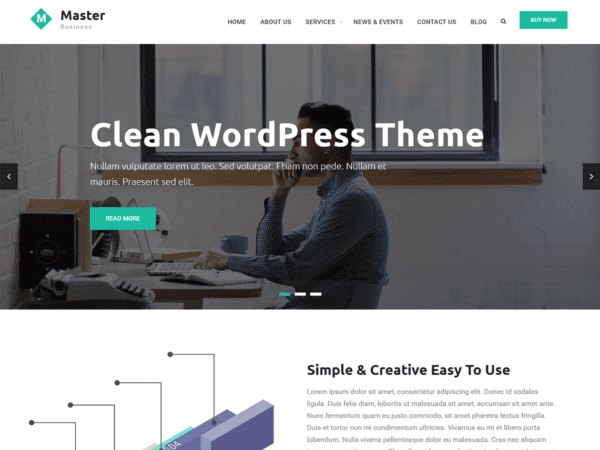 Free Master Business Wordpress Theme