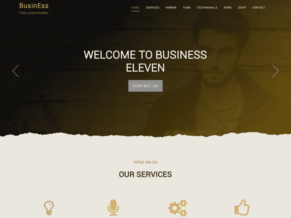 Free Business Eleven Wordpress Theme