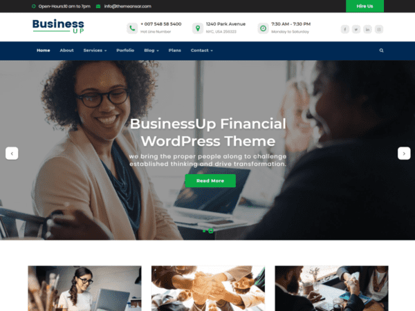 Free Businessup Wordpress Theme