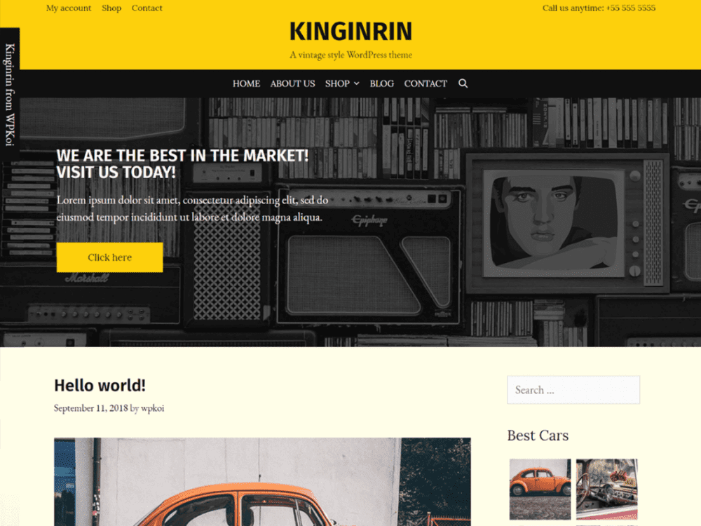 Free Kinginrin Wordpress Theme