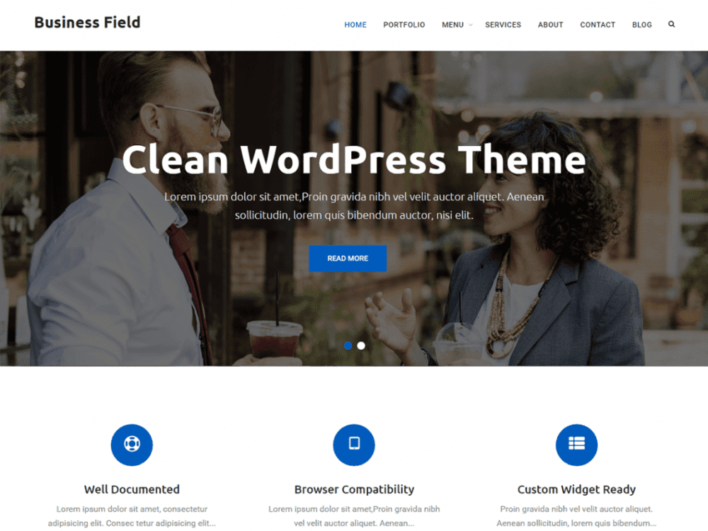 Free Business Field Wordpress Theme