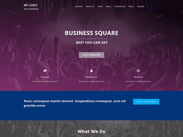 Free Business Square Wordpress Theme