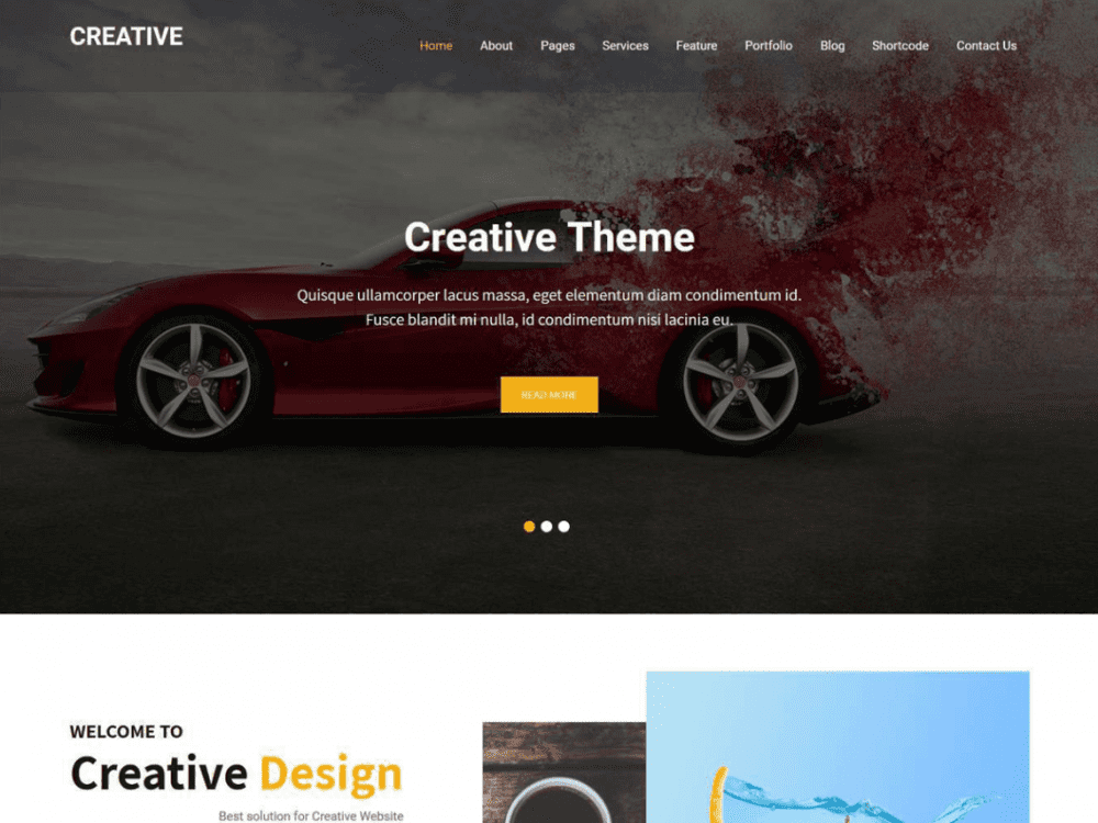 Free Creative Lite Wordpress Theme
