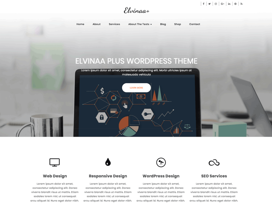 Free Elvinaa Plus Wordpress theme