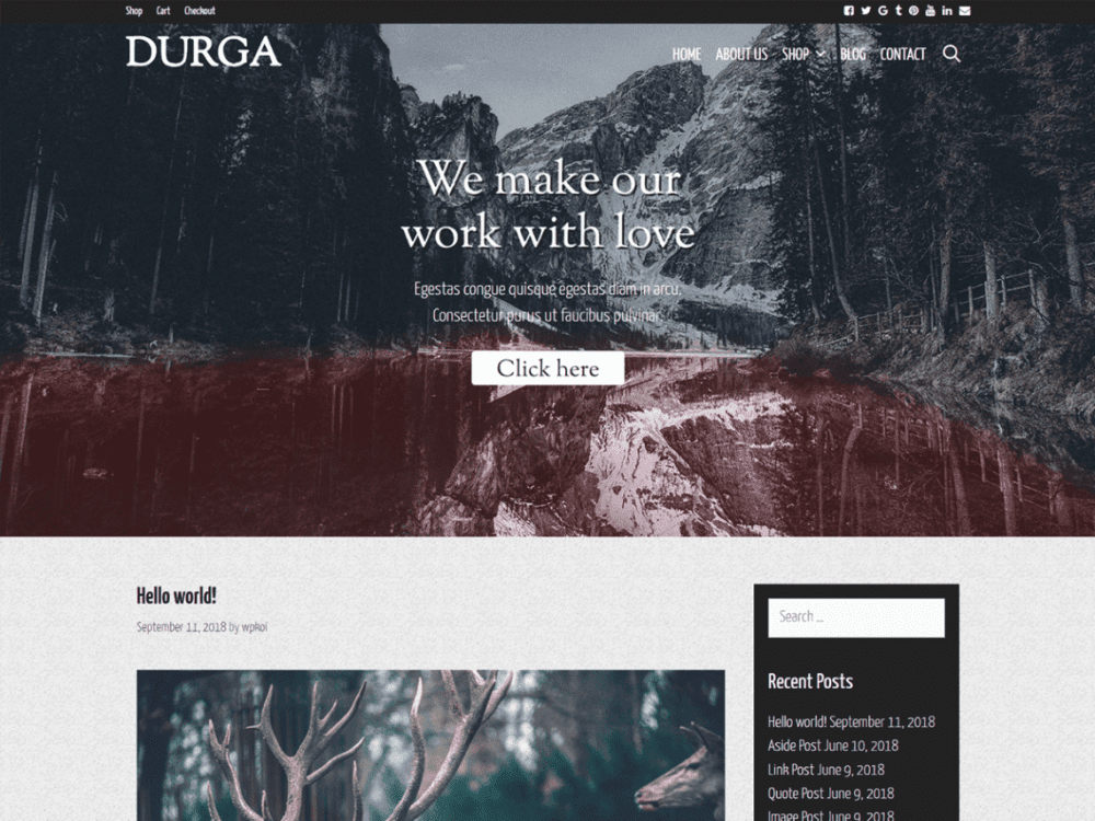 Free Durga Wordpress Theme