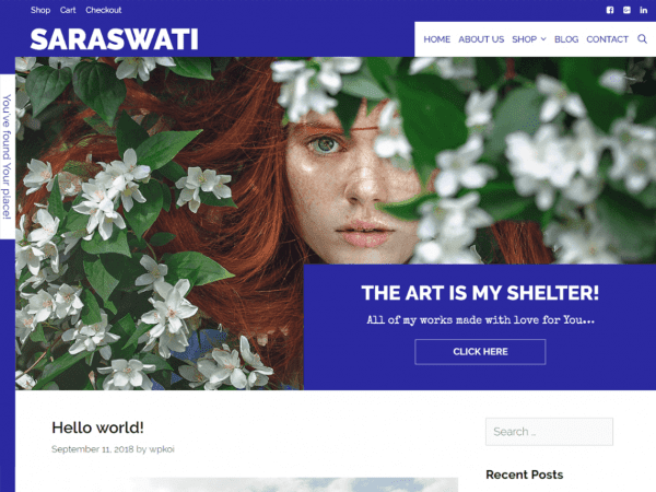 Free Saraswati Wordpress Theme