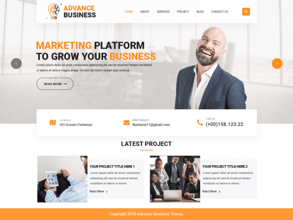 Free Advance Business Wordpress Theme