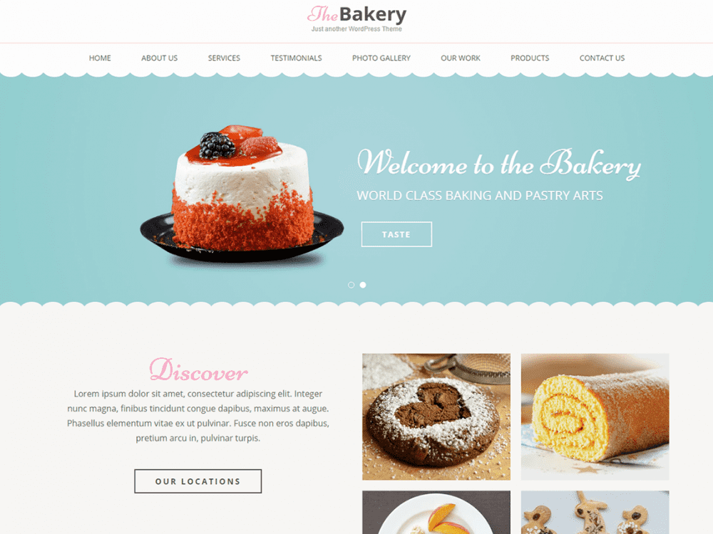 Free Bakes And Cakes Wordpress Theme