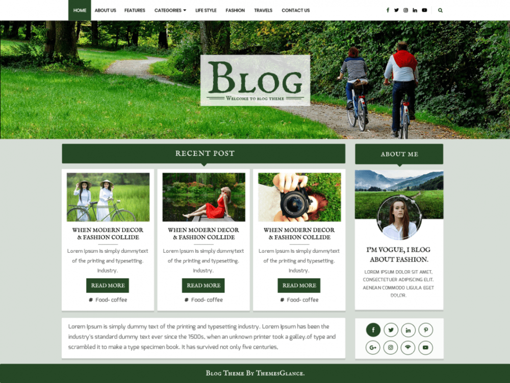 Free Blogger Base Wordpress Theme
