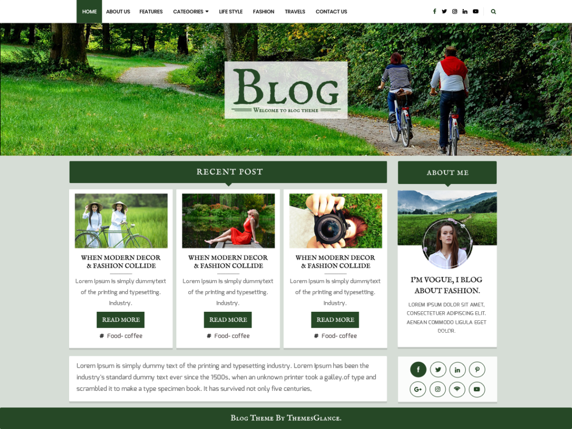 Free Blogger Base WordPress theme