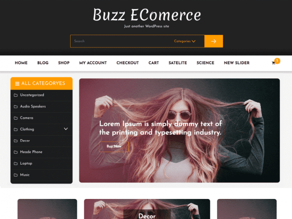 Free Buzz-Ecommerce Wordpress Theme