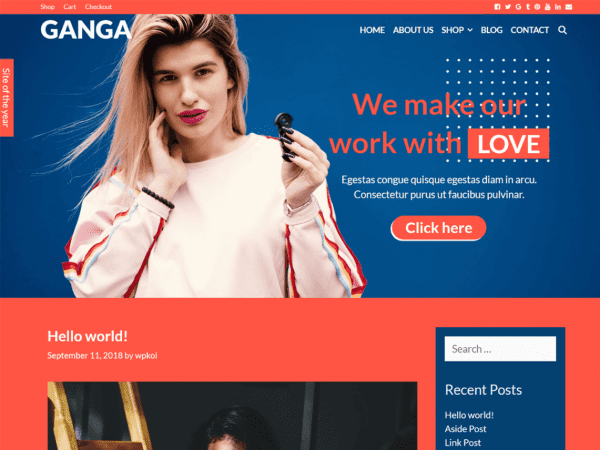 Free Ganga Wordpress Theme