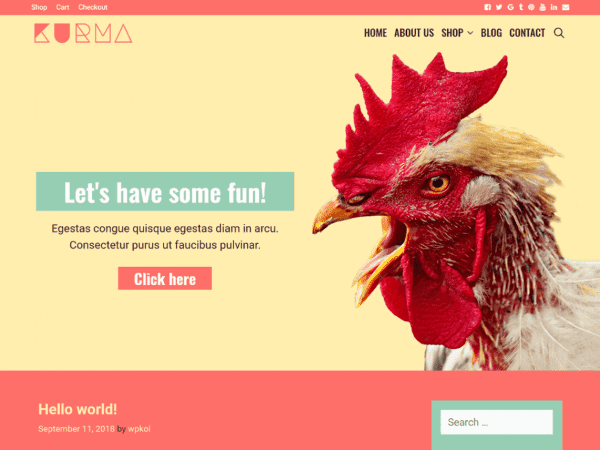 Free Kurma Wordpress Theme