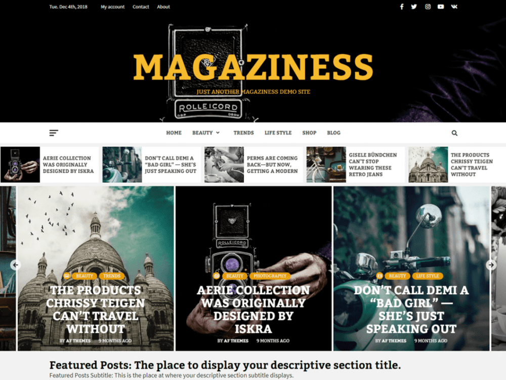 Ree Magaziness Wordpress Theme