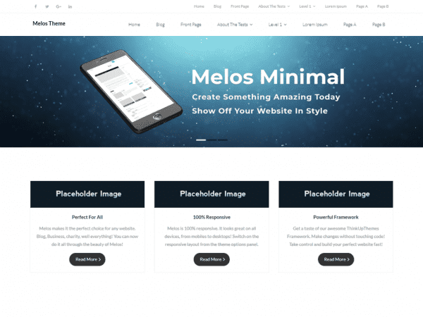 Free Melos Minimal Wordpress Theme