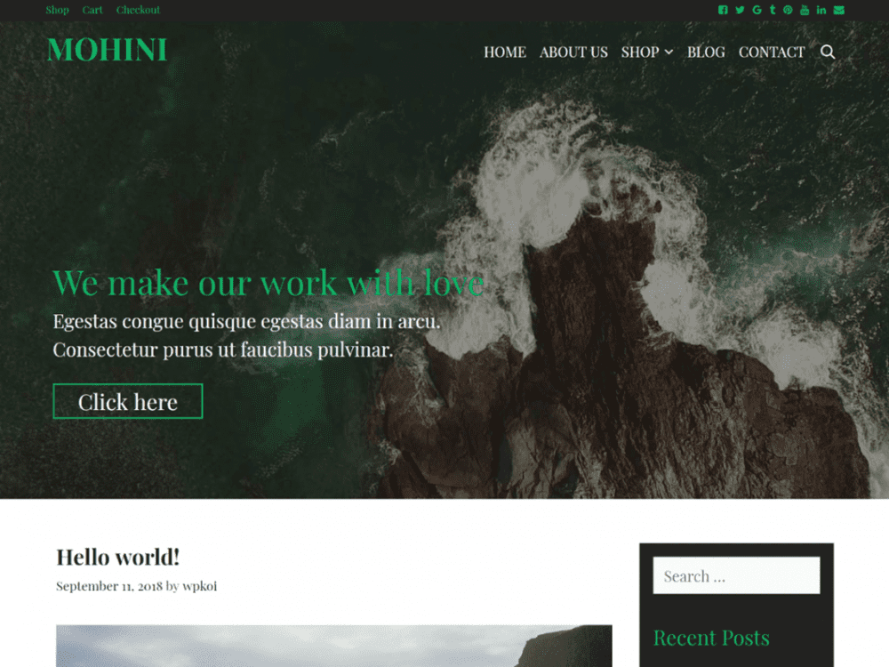 Free Mohini Wordpress Theme