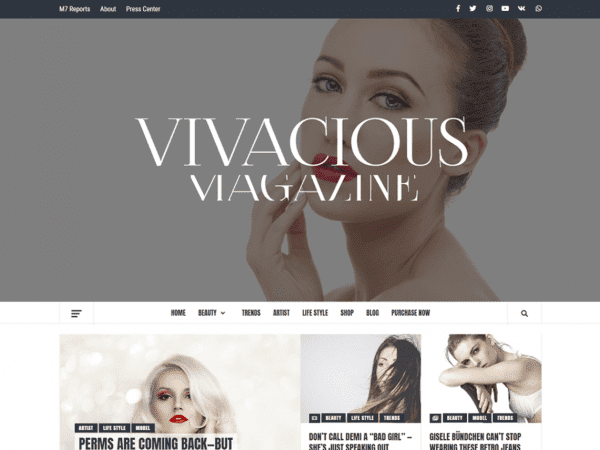 Free Vivacious Magazine Wordpress Theme