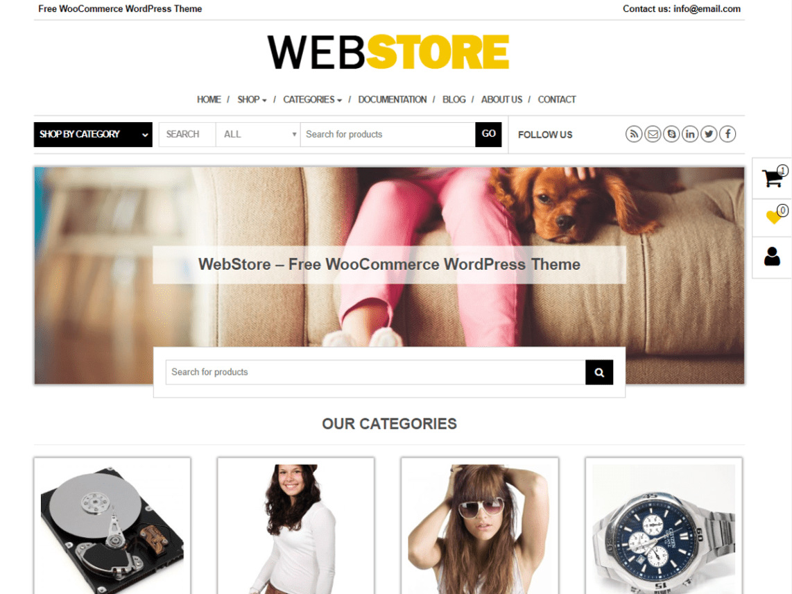 Free WebStoreWordPress theme